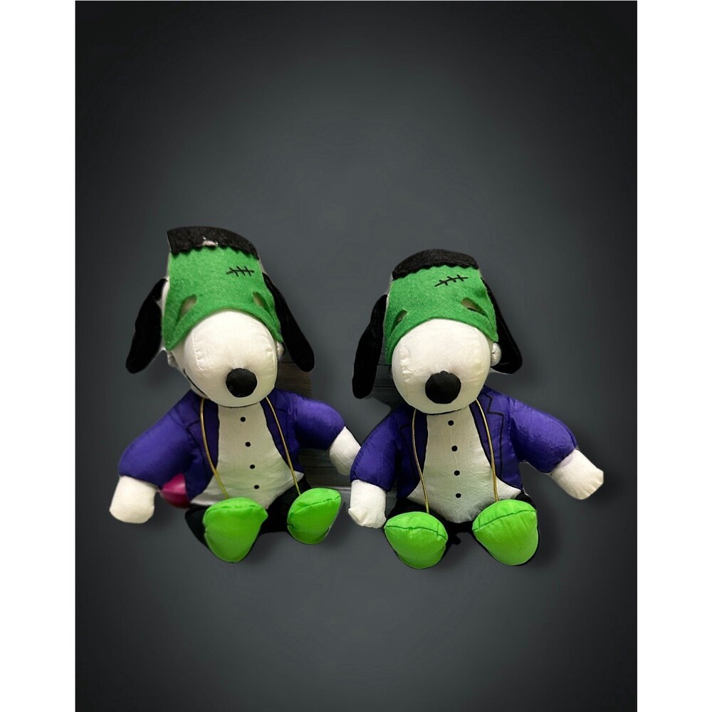 2x Snoopy Frankenstein Plush Stuffed Animal Toy Halloween Costume